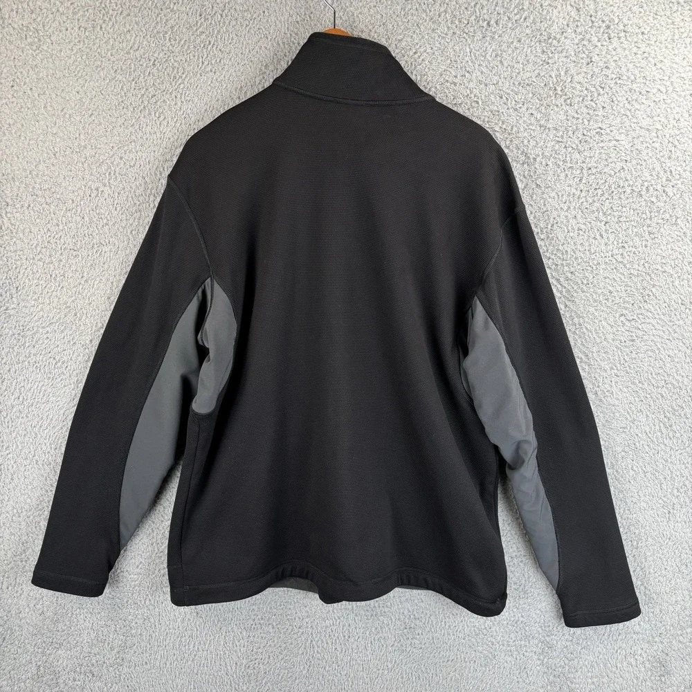 The North Face Jacket Mens XL Black Gray Full Zip Hiking Outdoor